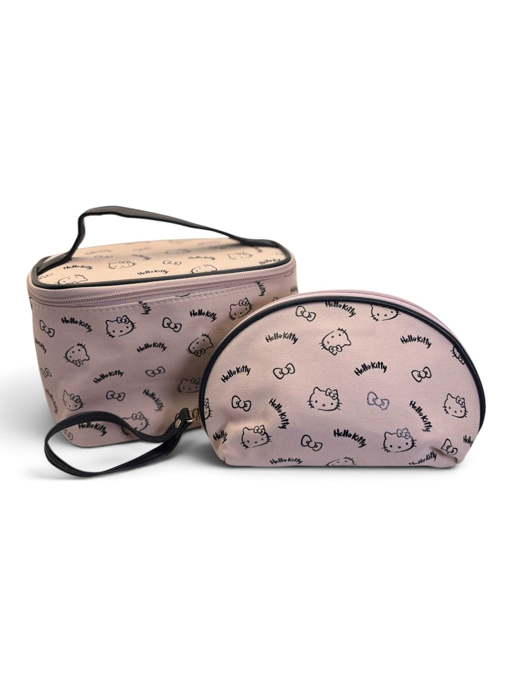Hello Kitty Pink Kids Makeup & Toiletry Bag Set